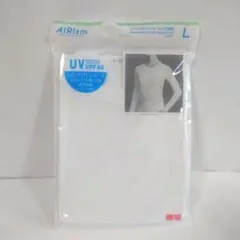 UNIQLO ユニクロ エアリズムUVカットクルーネックT 長袖 ホワイト L