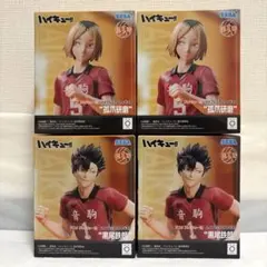 ハイキュー!! ハイプレミアムフィギュア 黒尾鉄朗 孤爪研磨 4個セット