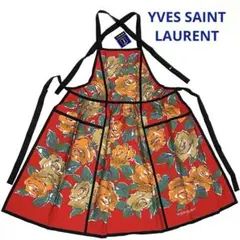 【新品・タグ付き】Yves Saint Laurent 花柄 エプロン