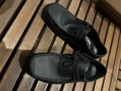 クラークス ワラビー モカシンシューズ レザー 黒 27.5 美品