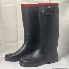 AIGLE レインブーツ 37ネイビー 24センチのサムネイル