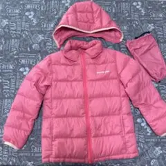 週末タイムセール⭐️ムージョンジョン　ジャケット　ピンク　140 ダウン