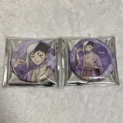 Dr.STONE GIGO 箔押し缶バッジ　あさぎりゲン