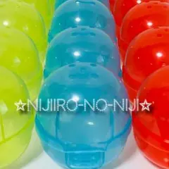 ガチャガチャ 空カプセル 3色 30個 ノンセパレートタイプ 6.8