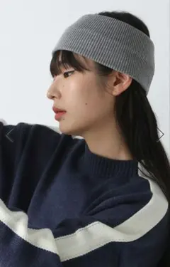 JEANASIS Les Fleurs ヘアバンド グレーのサムネイル