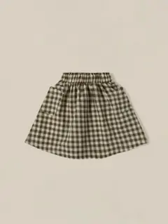 Olive Gingham Tutti Skirt 3-4y