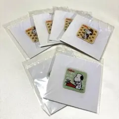 【希少】スヌーピー カルビー 貼ってはがせるシール 6枚セット ヴィンテージ