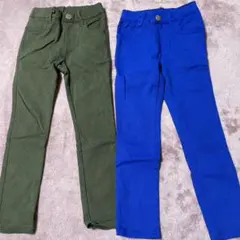 裏フリースストレッチパンツ 110 2本セット