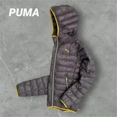 【トレンド】PUMA ダウンジャケット　アルパイン　刺繍　シルバー　00s 美品のサムネイル