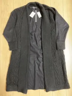 新品　ミズイロインド　mizuiro ind ニット切り替え　ガウン