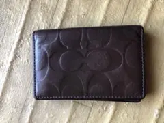 コーチ coach 名刺ケース ホルダー ダークブラウン