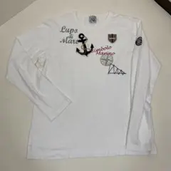 SINACOBA シナコバ ホワイト 長袖 Ｔシャツ ワッペン ロンＴのサムネイル