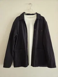 UNIQLOユニクロコットンシングルJK メンズLサイズネイビー美品