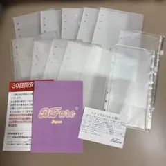 Bi Fare⭐︎6穴A7 シール帳 台紙 リフィル ハード　半透明PP版10枚