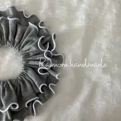 メロウスタイ フリルスタイ つけ襟 360℃スタイ グレー×ホワイト