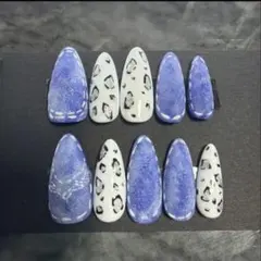 デニム ギャル GAL アーモンド型ネイルチップ 10個セット