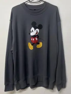 ワークマン Disney ミッキー 裏毛 長袖スウェットシャツ LL 【極美品】