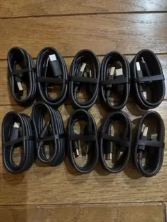 USB-C充電ケーブル 10本セット 黒