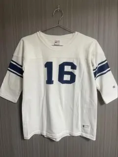Champion（チャンピオン）ヴィンテージ風 フットボール Tシャツ