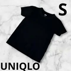 『UNIQLO ユニクロ』レディース　Tシャツ カットソー　S ブラック