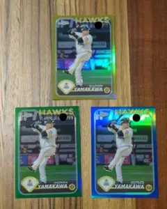 2024Topps 福岡ソフトバンクホークス　山川穂高　パラレルカード　3枚