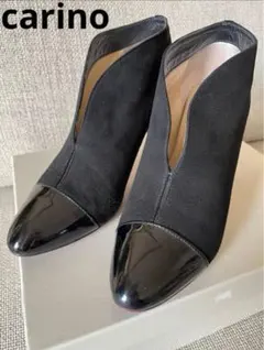 カリーノ ブーティ 黒 24.5cm【美品】