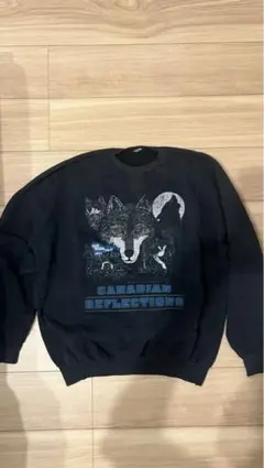 【古着】オオカミ　スウェット