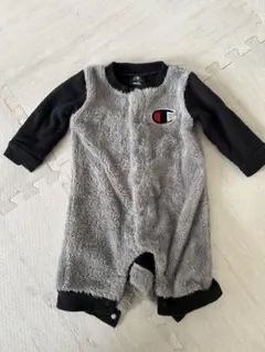 Champion グレー フリースロンパース