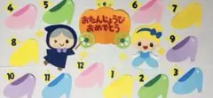 壁面飾り　誕生表　シンデレラ