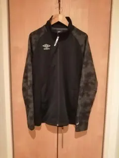 UMBROアンブロ ジップアップジャージ 切り替えブラック　S デサント