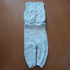 水色ニットベビー服（95cmまで）