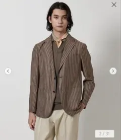 UNITED ARROWS ワッシャー シングル 2ボタンジャケット