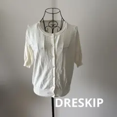 DRESKIP半袖 クルーネック カーディガンのサムネイル