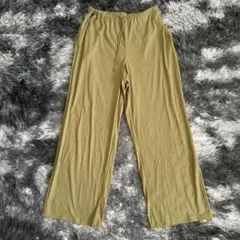 GU ストレートパンツ L オリーブ