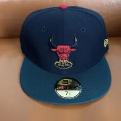 ニューエラ 59fifty シカゴ ブルズ NBA ブラック　グリーン