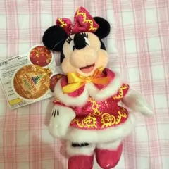 ディズニー　ミニーマウス　ぬいぐるみバッチ