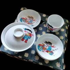 レトロポップ　子供用　食器セット　バイク　男の子　可愛い食器セット
