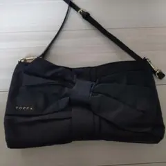 TOCCA RIBBON SHOULDERバックブラック