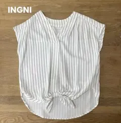 INGNI ストライプ柄 半袖シャツ Mサイズ　イング