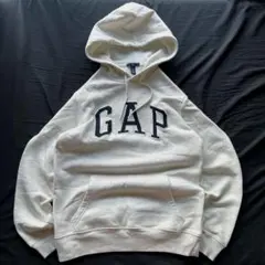 90's ~ OLD GAP オールドギャップ　パーカー　ホワイト　短丈y2k