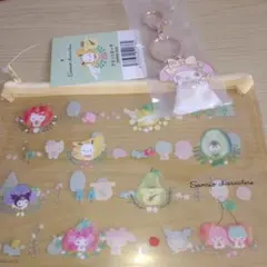 サンリオキャラクターズ mixフルーツ フラットポーチ/ マイメロ イエロー