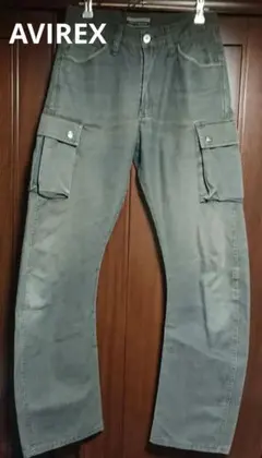 【値下げ不可・激レア】AVIREX ヴィンテージ カーゴパンツ 立体裁断 カーキ