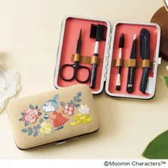 新品MOOMIN リトルミイの刺しゅう入り きれいに整う 眉毛グルーミングセット