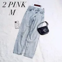 ツーピンク/デニムパンツ/ジーパン/ライトブルー/Mサイズ/美品✨️