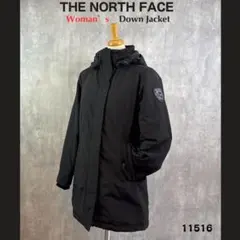 フード付き黒ダウンジャケット　516