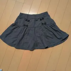 組曲KIDS キュロットスカート グレー リボンのサムネイル
