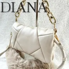 未使用級 DIANA ダイアナ アイボリー ショルダーバッグ ハンド 4way