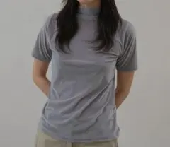 Velor Half Neck Top グレーのサムネイル