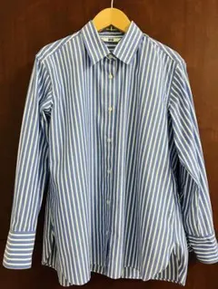 ユニクロ　コットンストライプシャツ