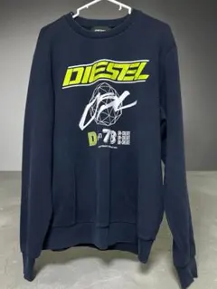 DIESEL メンズ スウェット トレーナー ネイビーのサムネイル